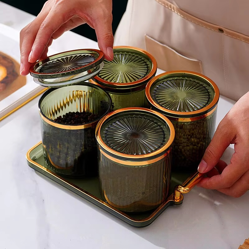 Coffee Tea Sugar Container Set - 1Pcs Kitchen Seasoning Can Household Light