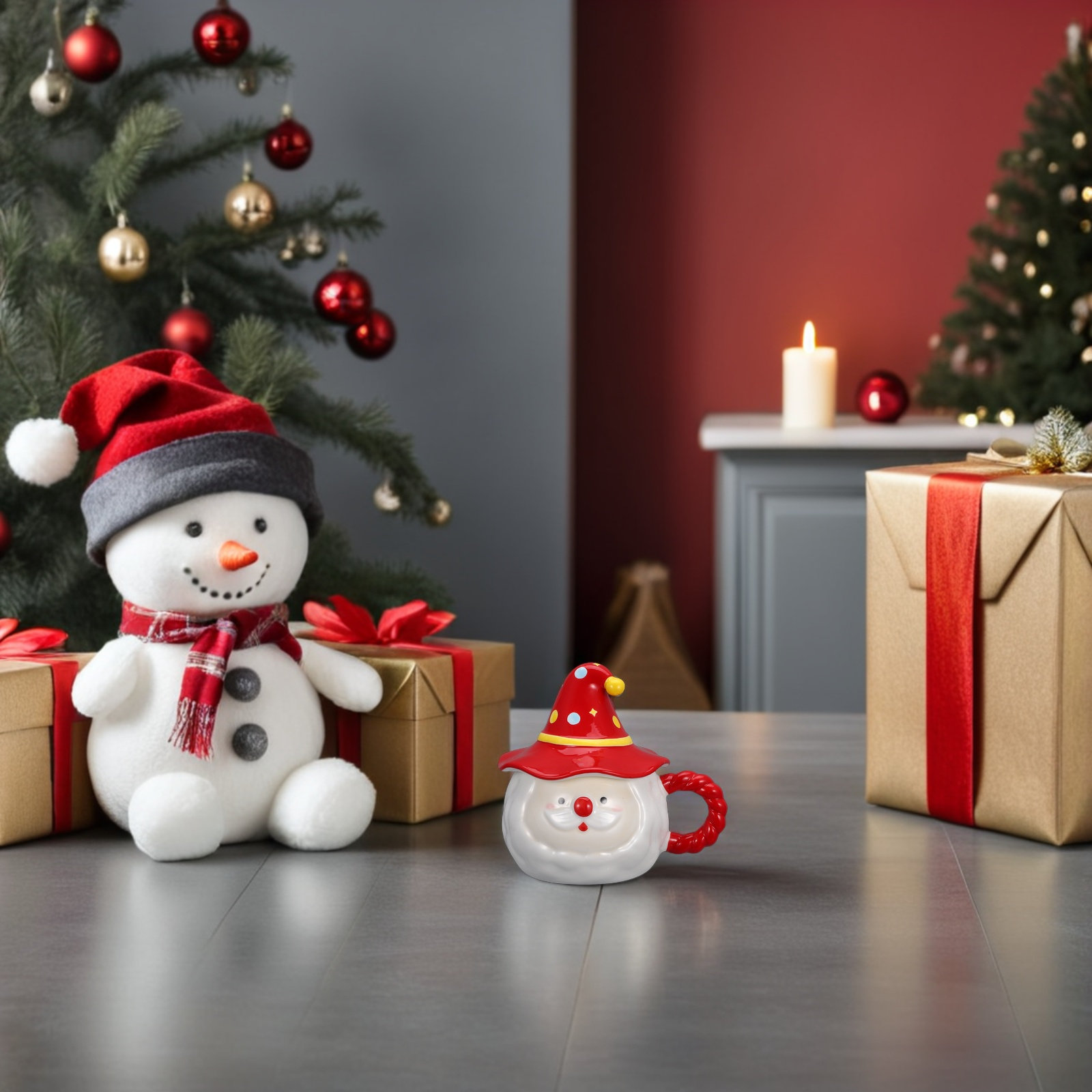 Coffee Tea Festival - Christmas Santa Claus Ceramic Coffee Mug