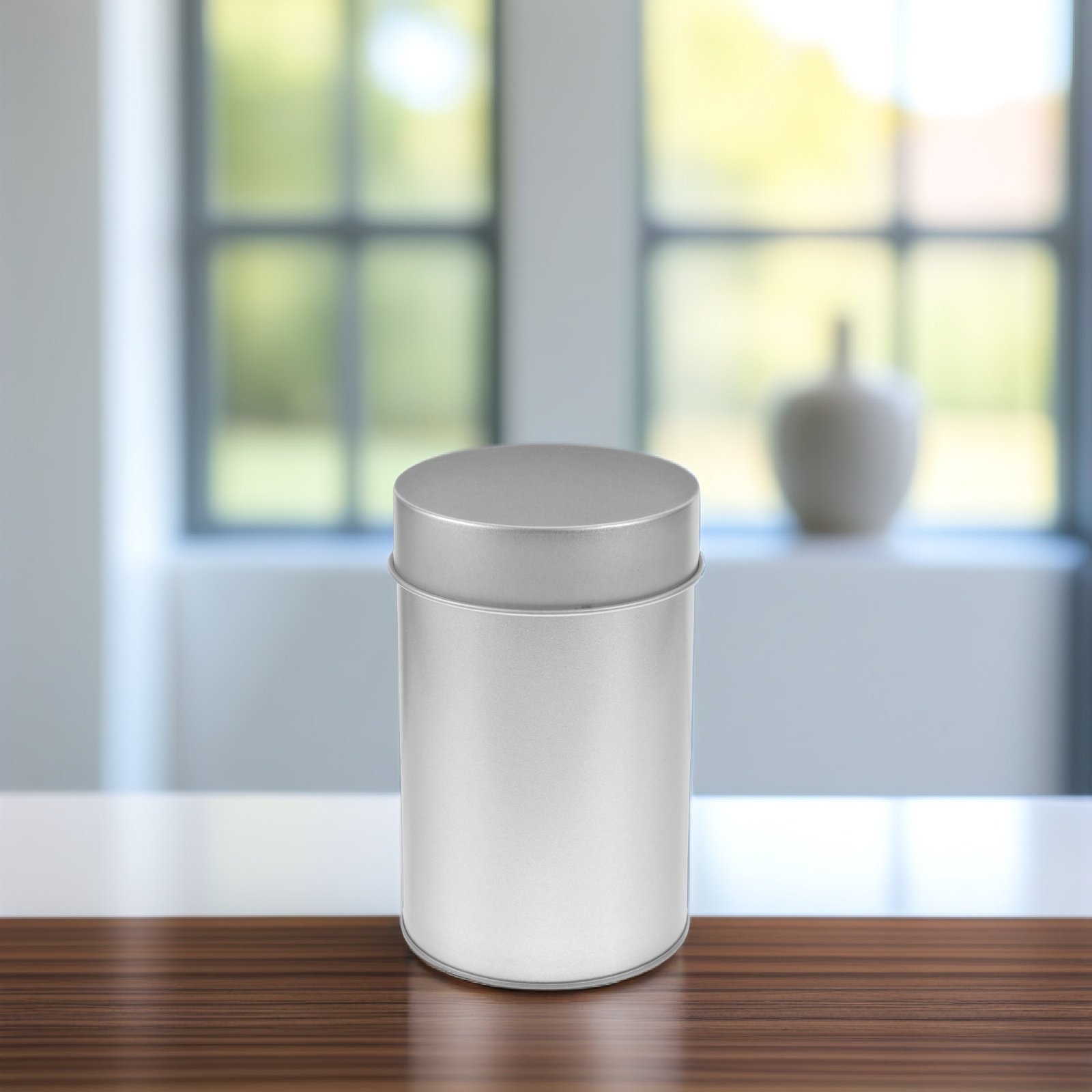Coffee Tea And Bean Leaf - Tea Canister Airtight Tinplate Storage Jar