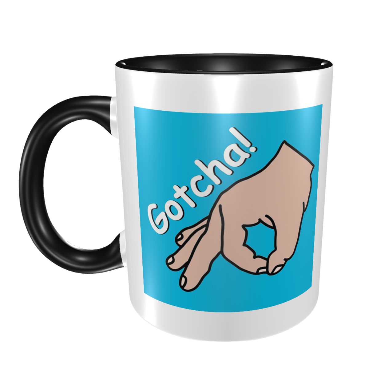 Coffee Tea Joke - Circle Game Prank Funny Hand Symbol