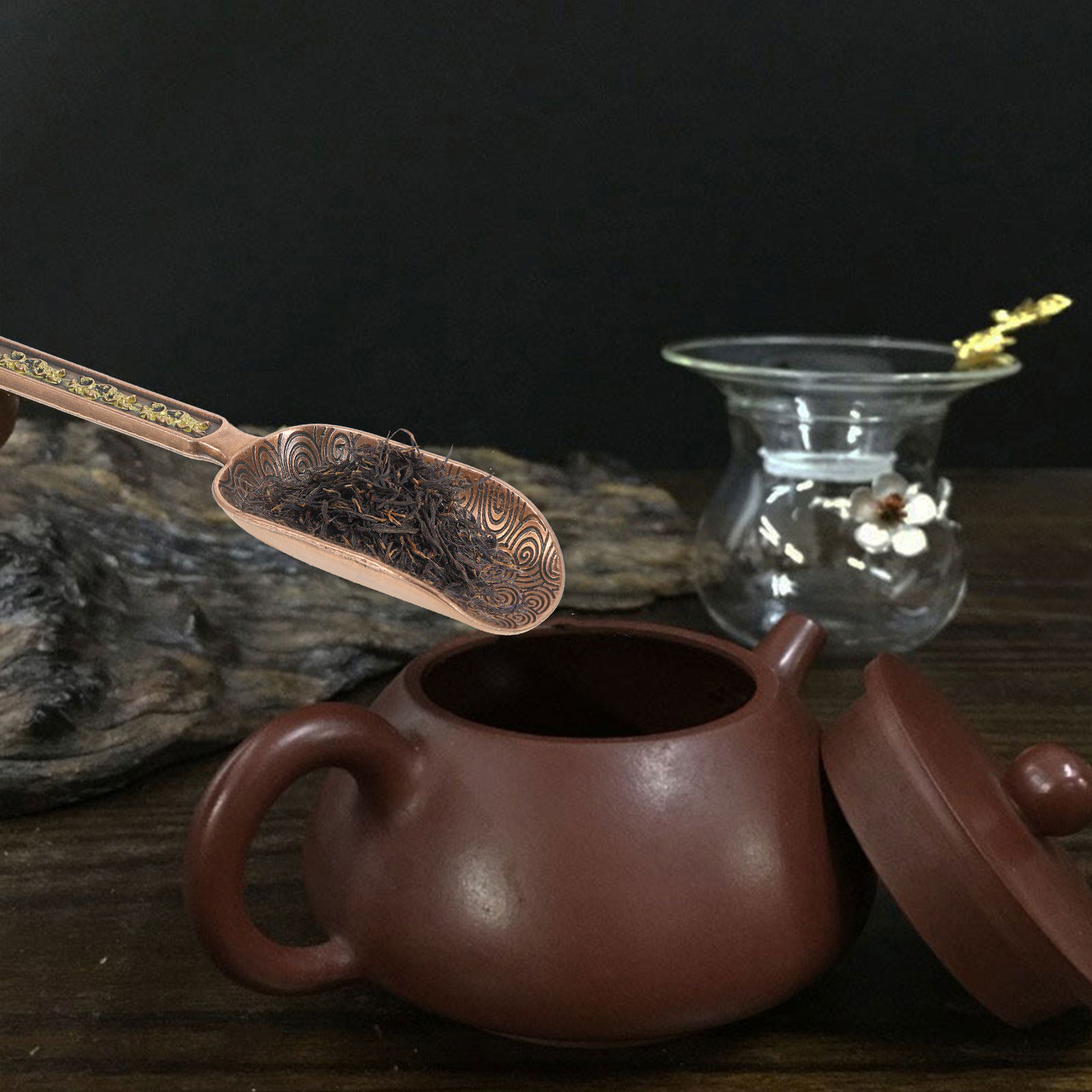 Coffee Tea And Bean Leaf - Copper Zinc Retro Loose Leaf Tea