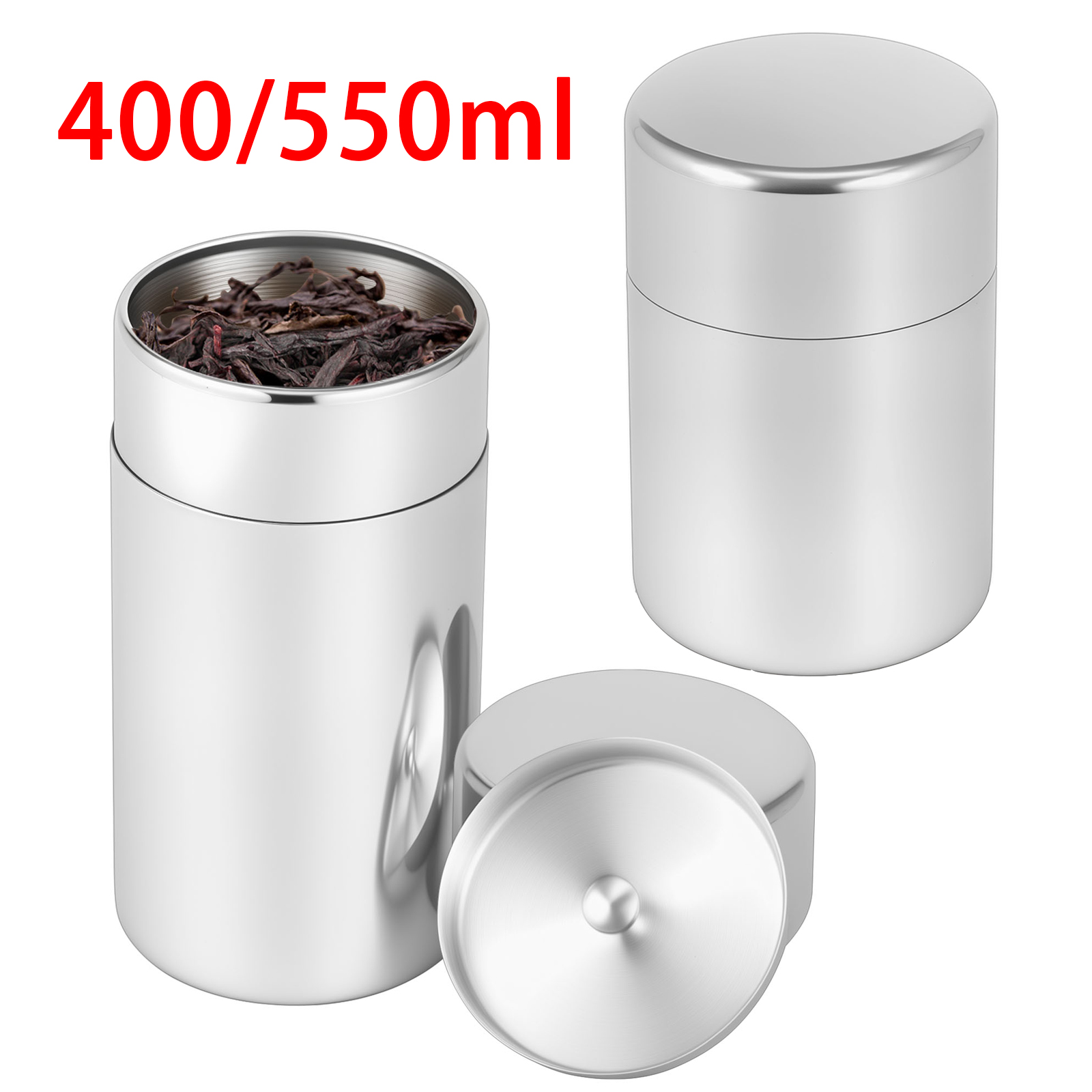 Coffee Tea And Bean Leaf - Stainless Steel Tea Leaf Tins Canisters