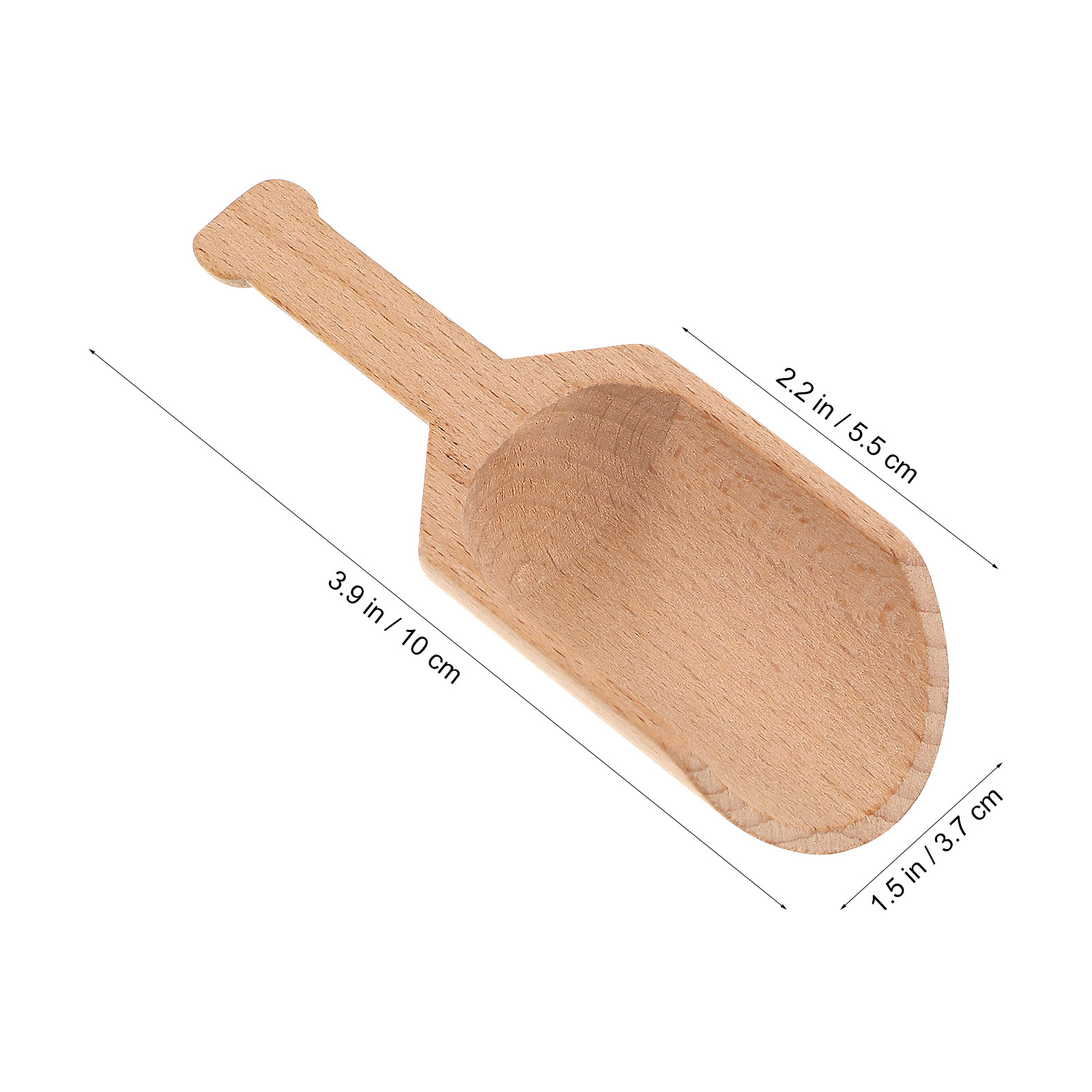 2Pcs Natural Beech Wood Spoons - Coffee Tea And Bean Leaf บทวิจารณ์และราคา