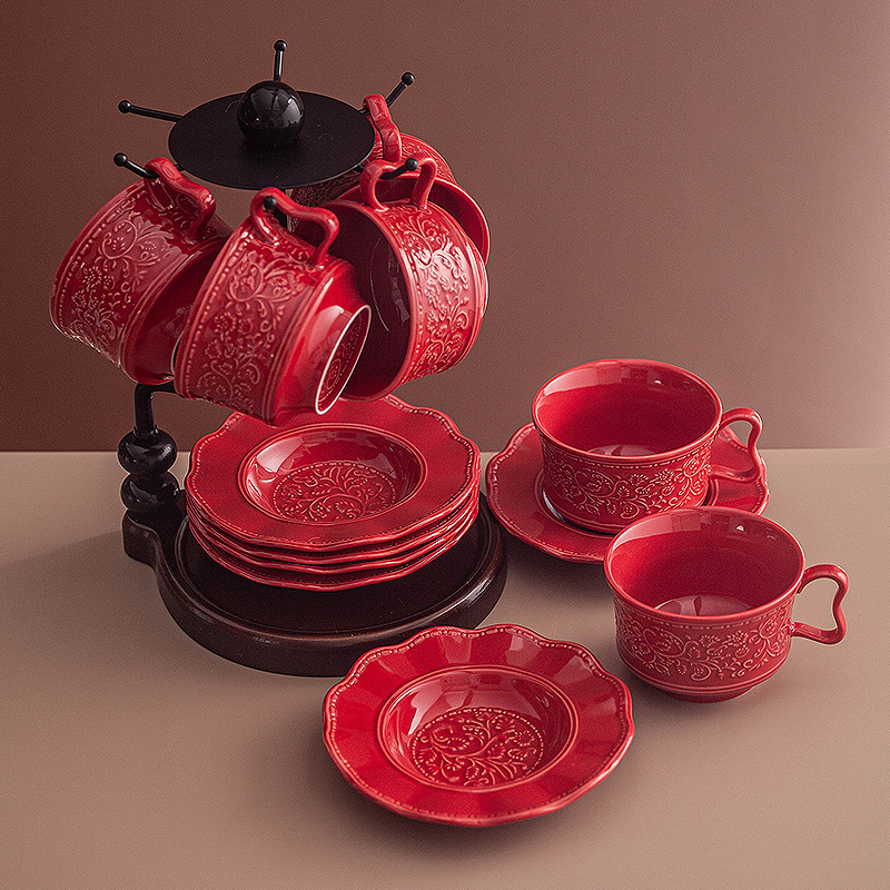 Retro festive coffee cup and s - Coffee Tea Festival บทวิจารณ์และราคา