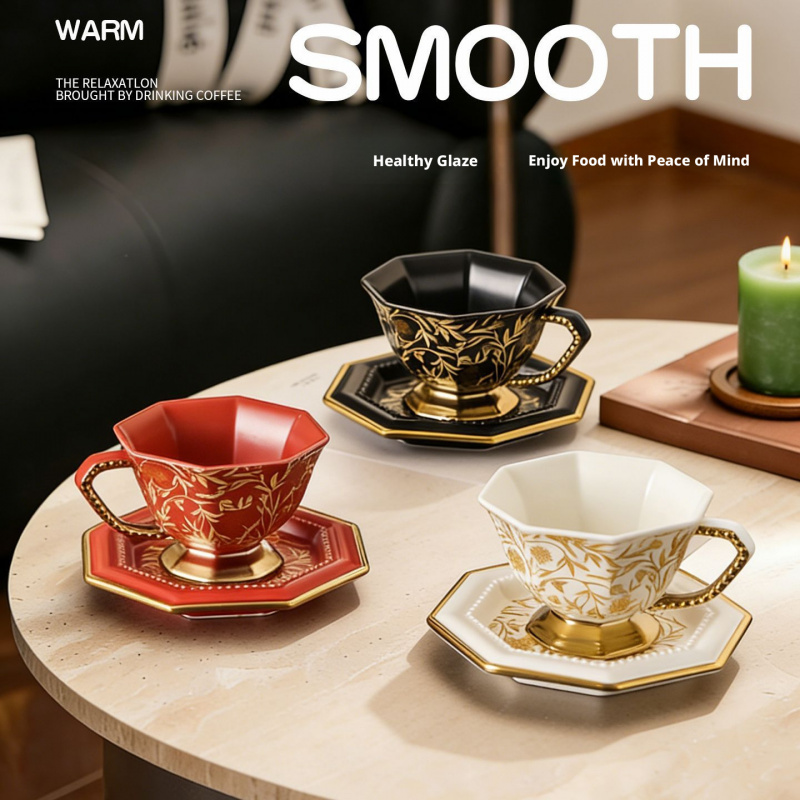 Vintage Ceramic Octagonal Coff - Coffee Tea Festival บทวิจารณ์และราคา