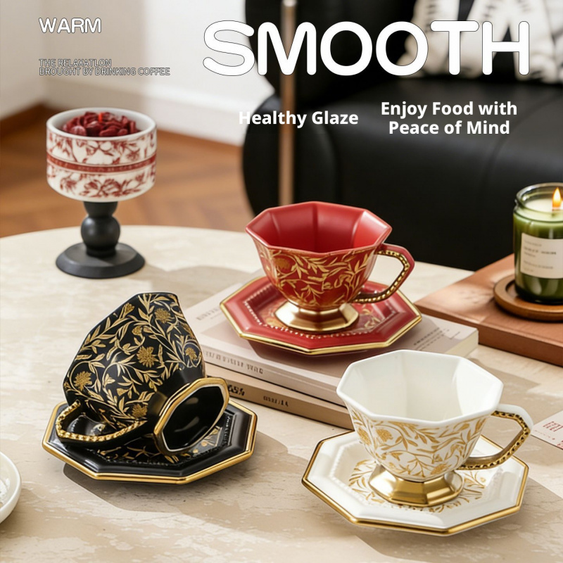 Vintage Ceramic Octagonal Coff - Coffee Tea Festival บทวิจารณ์และราคา