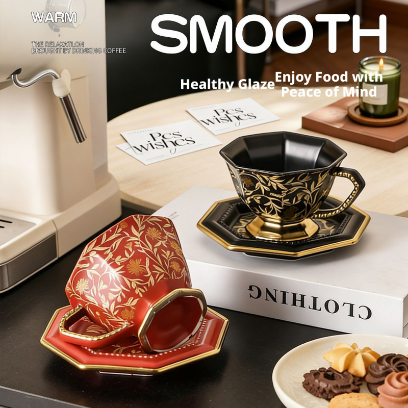Vintage Ceramic Octagonal Coff - Coffee Tea Festival บทวิจารณ์และราคา