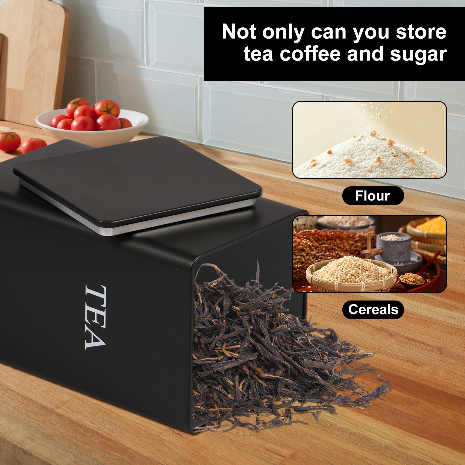 3Pcs Coffee Bean Storage Canis - Coffee Tea Sugar Container Set บทวิจารณ์และราคา