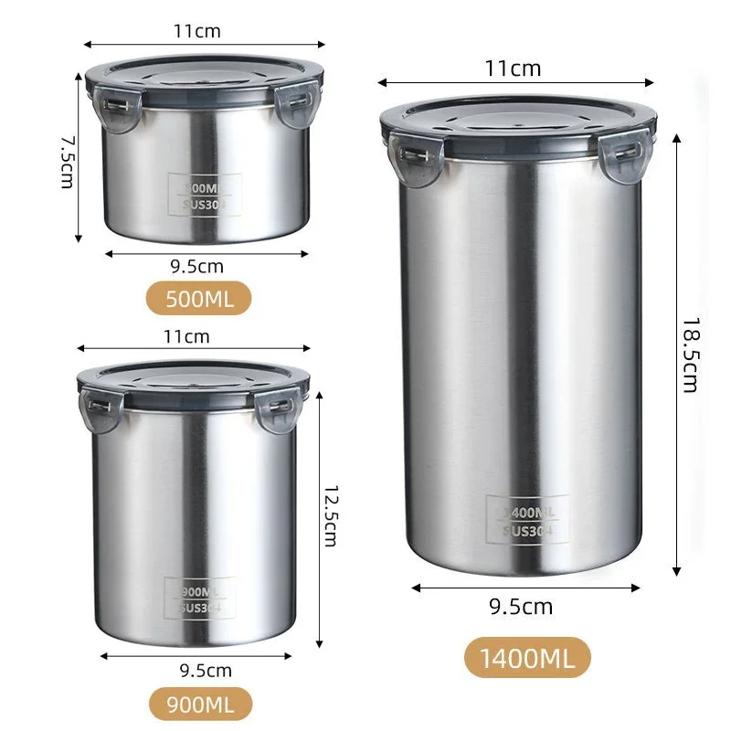 Stainless Steel Food Container - Coffee Tea And Bean Leaf บทวิจารณ์และราคา