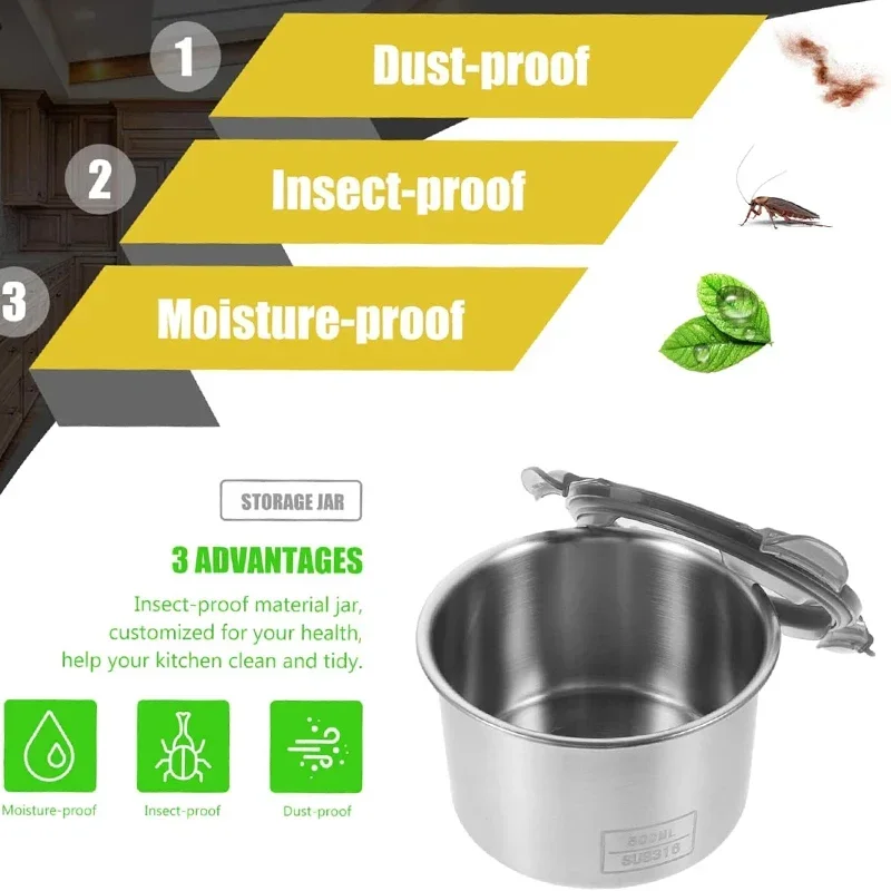 Stainless Steel Food Container - Coffee Tea And Bean Leaf บทวิจารณ์และราคา