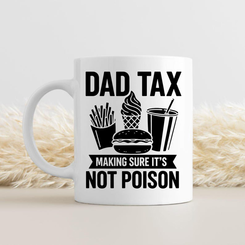 Personalize Dad Tax Ceramic Co - Coffee Tea Joke บทวิจารณ์และราคา
