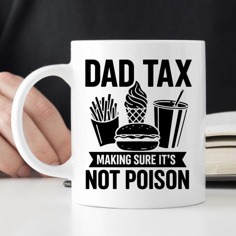 Personalize Dad Tax Ceramic Co - Coffee Tea Joke บทวิจารณ์และราคา