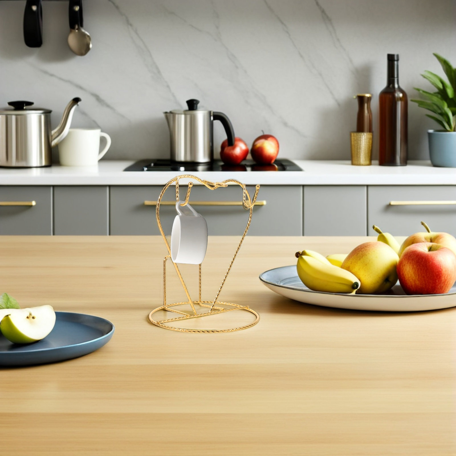 Metal Tea Cup Rack Heart Shape - Coffee Tea Cup บทวิจารณ์และราคา