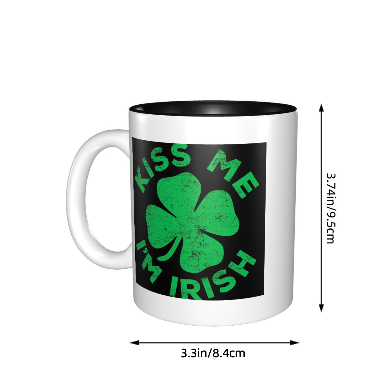 Kiss Me I'm Irish Mug Funny Ce - Coffee Tea Me บทวิจารณ์และราคา
