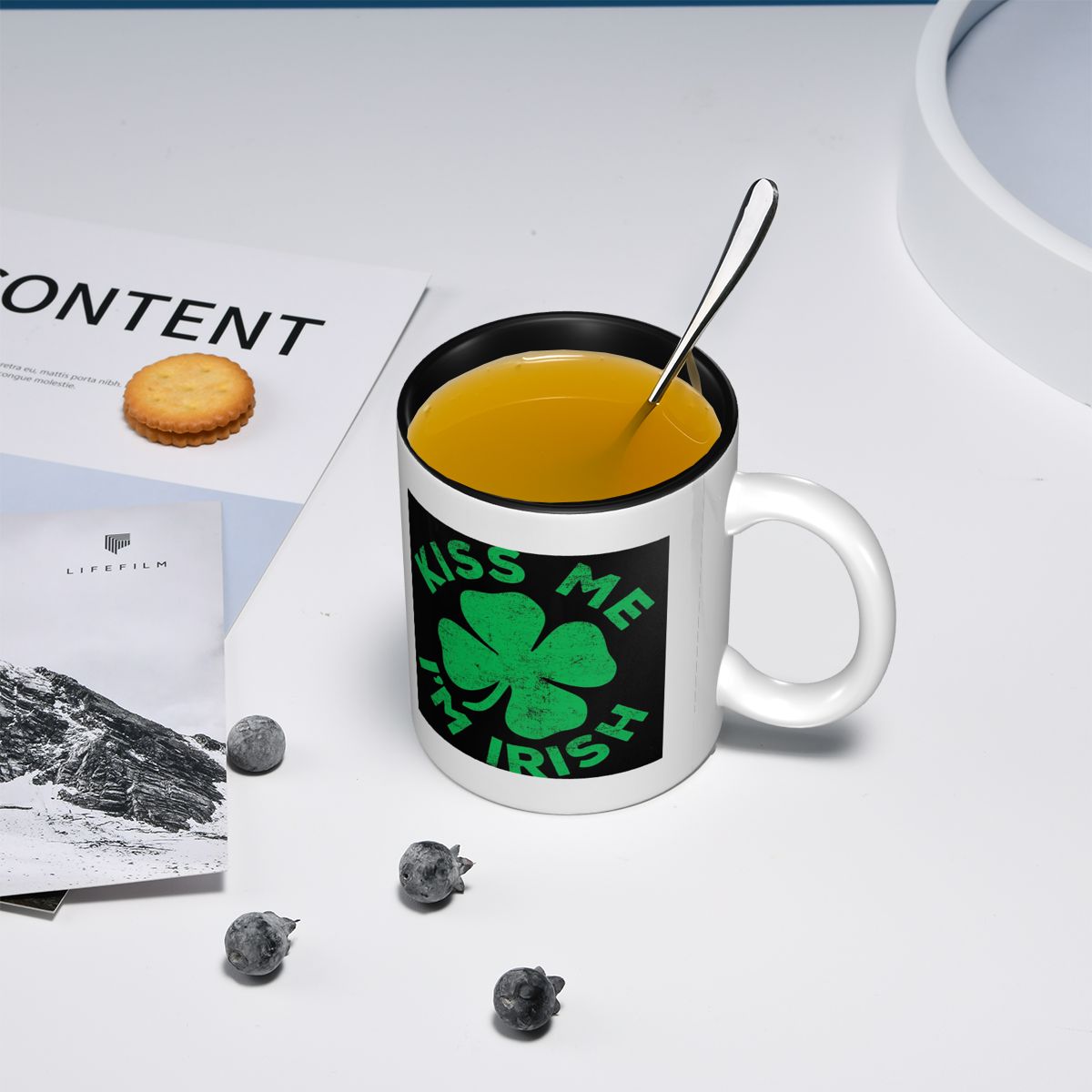 Kiss Me I'm Irish Mug Funny Ce - Coffee Tea Me บทวิจารณ์และราคา