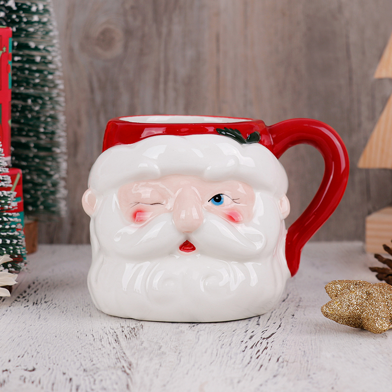 Christmas 3D Santa Ceramic Mug - Coffee Tea Festival บทวิจารณ์และราคา