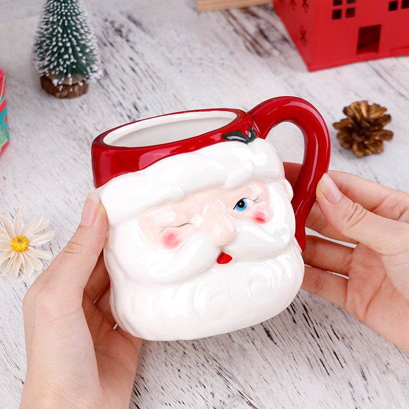 Christmas 3D Santa Ceramic Mug - Coffee Tea Festival บทวิจารณ์และราคา