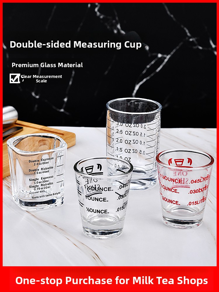 Glass Ounce Cup Double Headed  - Coffee Tea Cup บทวิจารณ์และราคา