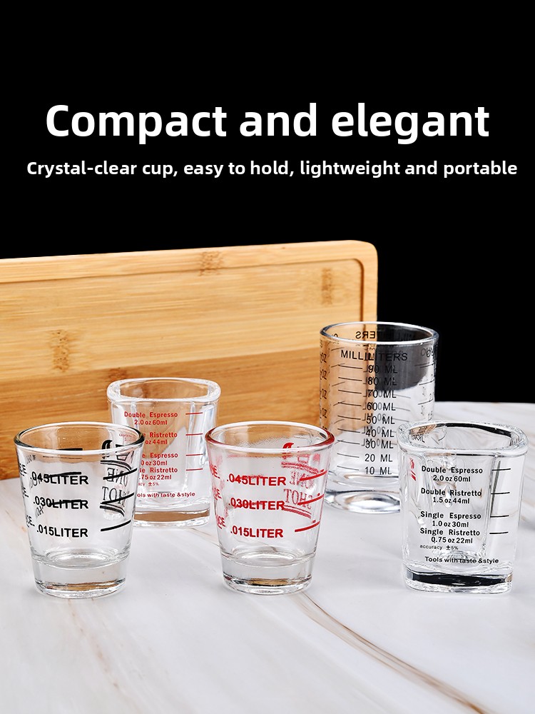 Glass Ounce Cup Double Headed  - Coffee Tea Cup บทวิจารณ์และราคา