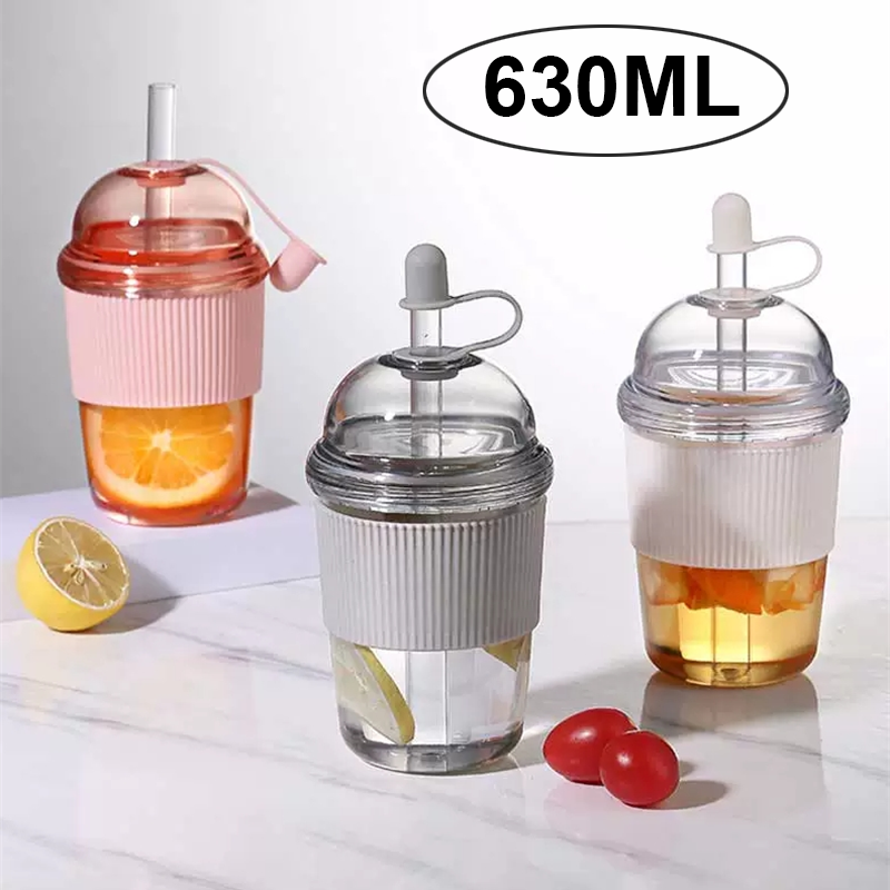 630ML Heat-Resistant Boba Tea  - Coffee Tea Boba บทวิจารณ์และราคา