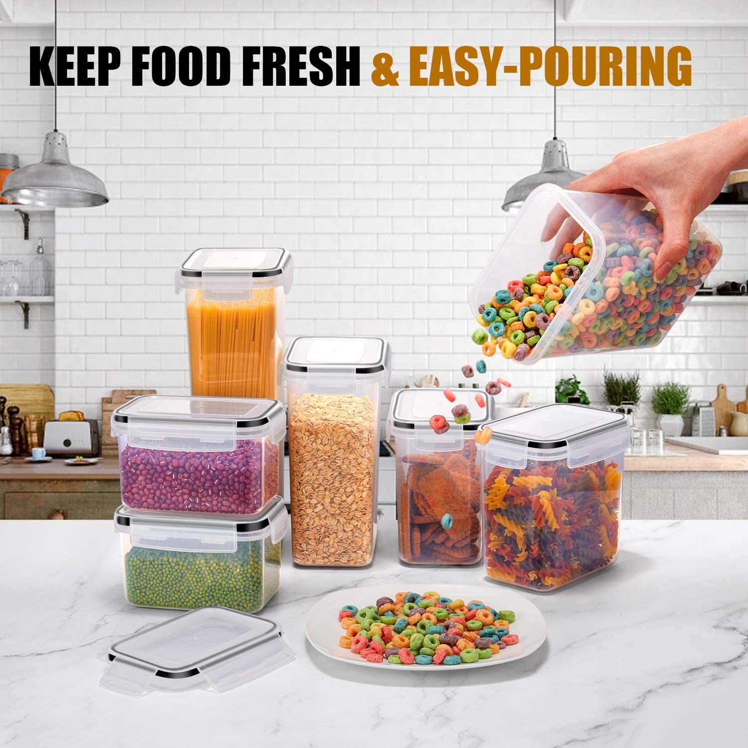 Kitchen 7pcs Food Containers S - Coffee Tea Sugar Container Set บทวิจารณ์และราคา