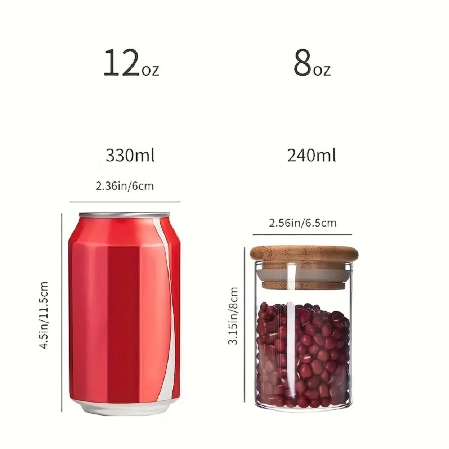 12pcs/set Airtight Glass Stora - Coffee Tea Sugar Container Set บทวิจารณ์และราคา