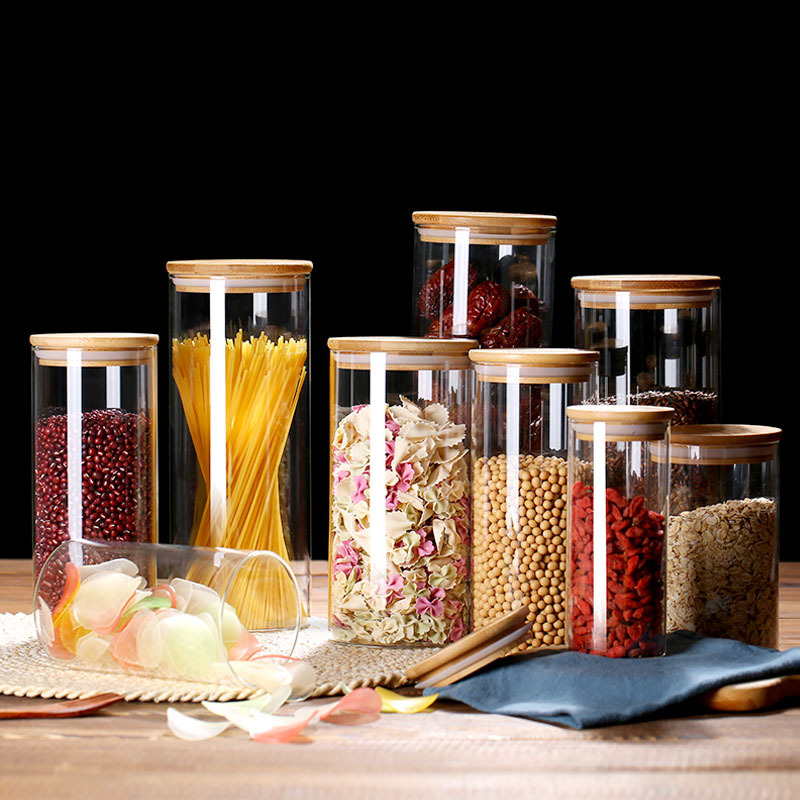 Glass Food Storage Jars with A - Coffee Tea And Bean Leaf บทวิจารณ์และราคา