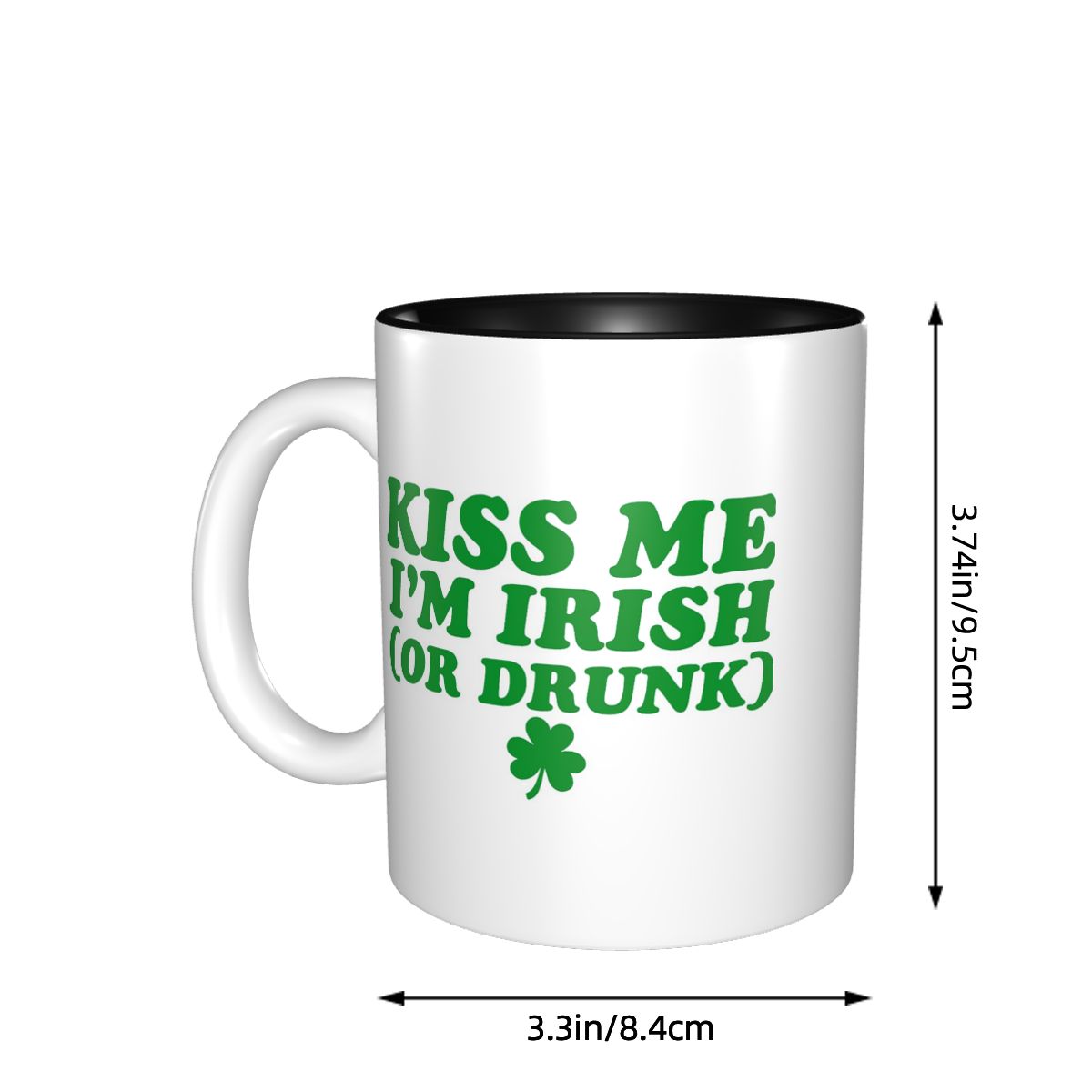 Kiss Me I'm Irish Mug Funny Ce - Coffee Tea Me บทวิจารณ์และราคา
