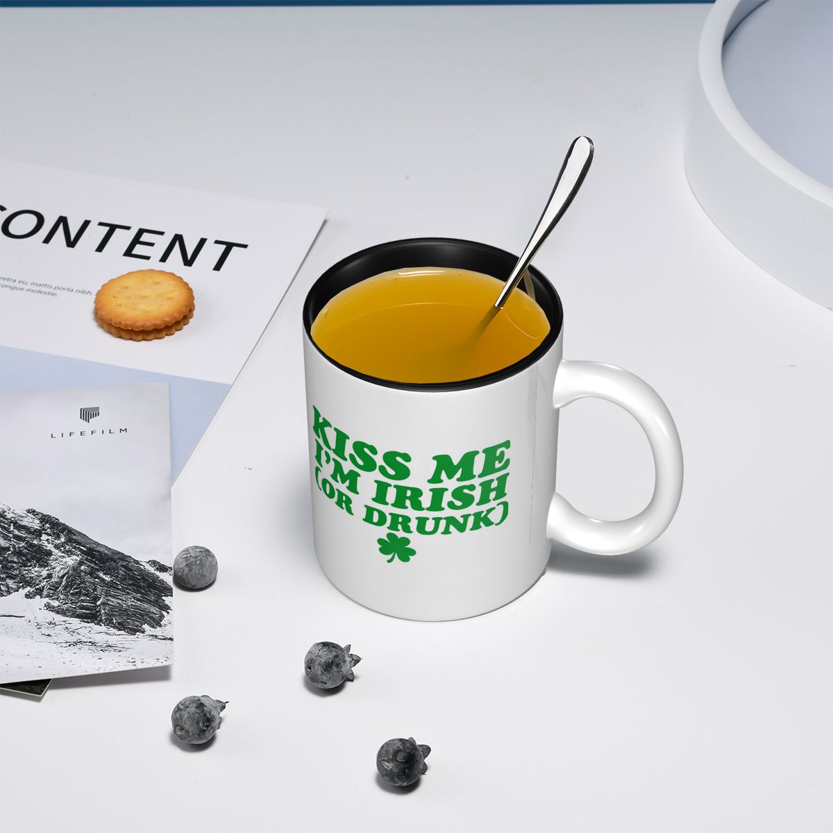 Kiss Me I'm Irish Mug Funny Ce - Coffee Tea Me บทวิจารณ์และราคา