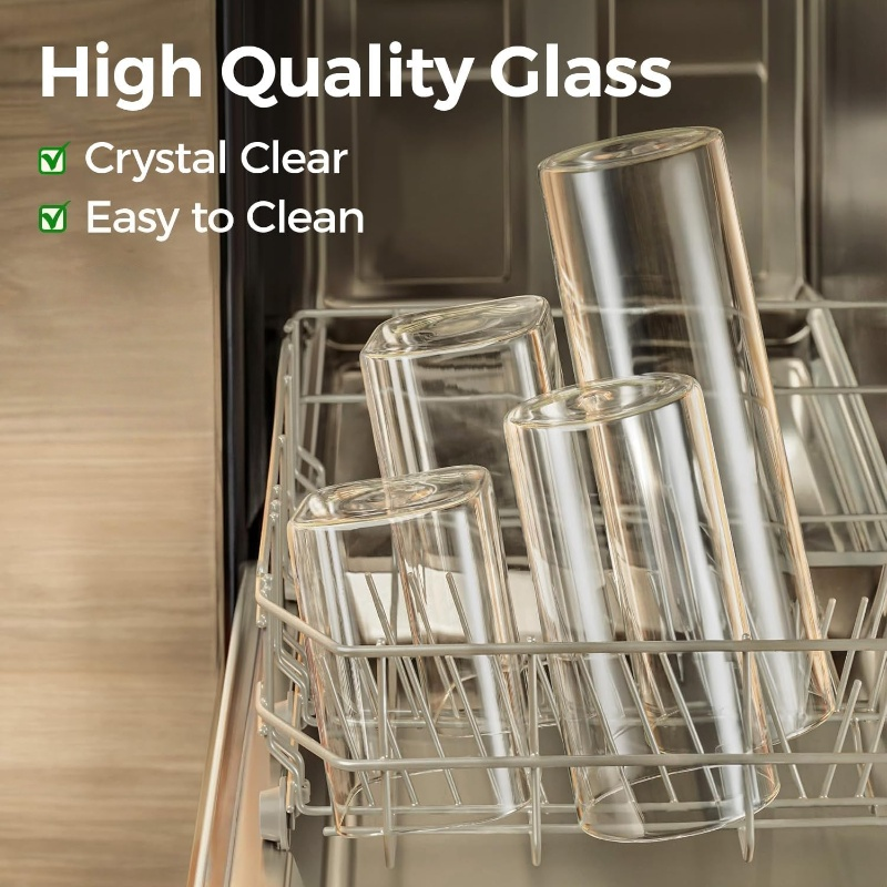 2/4/6/12Pcs-400Ml Square Glass - Coffee Tea Sugar Container Set บทวิจารณ์และราคา