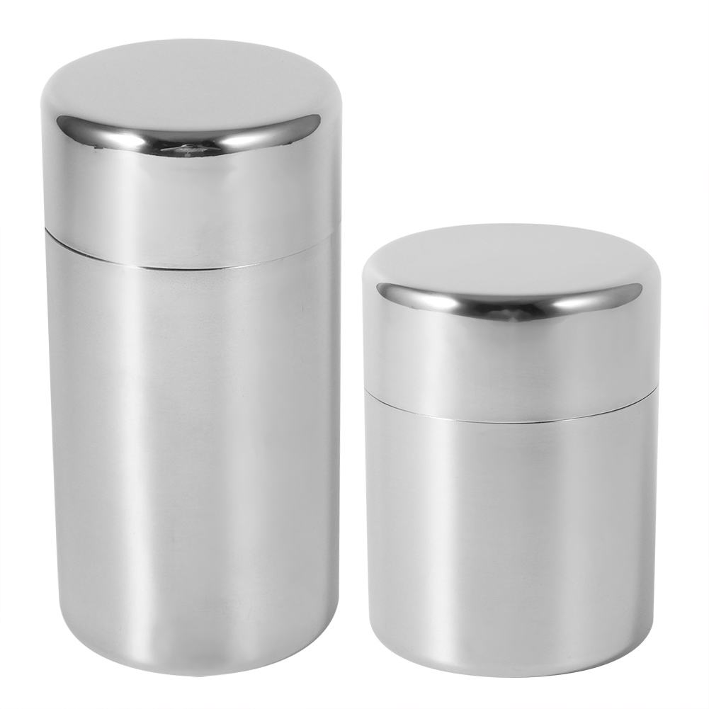Stainless Steel Tea Leaf Tins  - Coffee Tea Sugar Container Set บทวิจารณ์และราคา