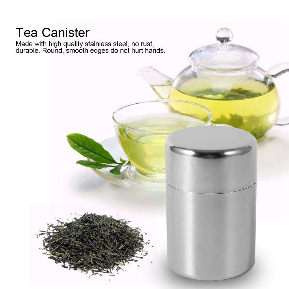 Stainless Steel Tea Leaf Tins  - Coffee Tea Sugar Container Set บทวิจารณ์และราคา
