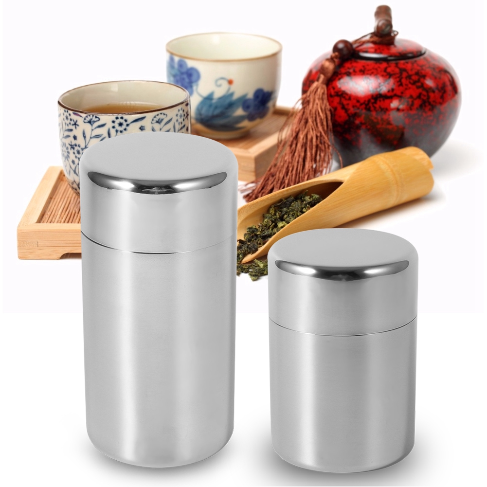 Stainless Steel Tea Leaf Tins  - Coffee Tea Sugar Container Set บทวิจารณ์และราคา