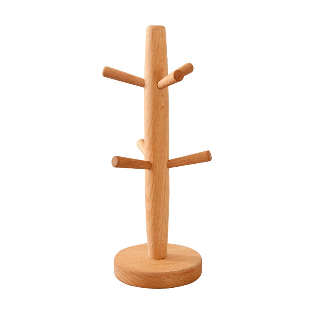 Beech Solid Mug Rack Tree Natu - Coffee Tea Cup บทวิจารณ์และราคา