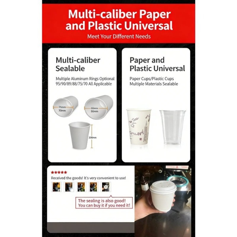 Automatic Plastic Cup Sealing  - Coffee Tea Cup บทวิจารณ์และราคา
