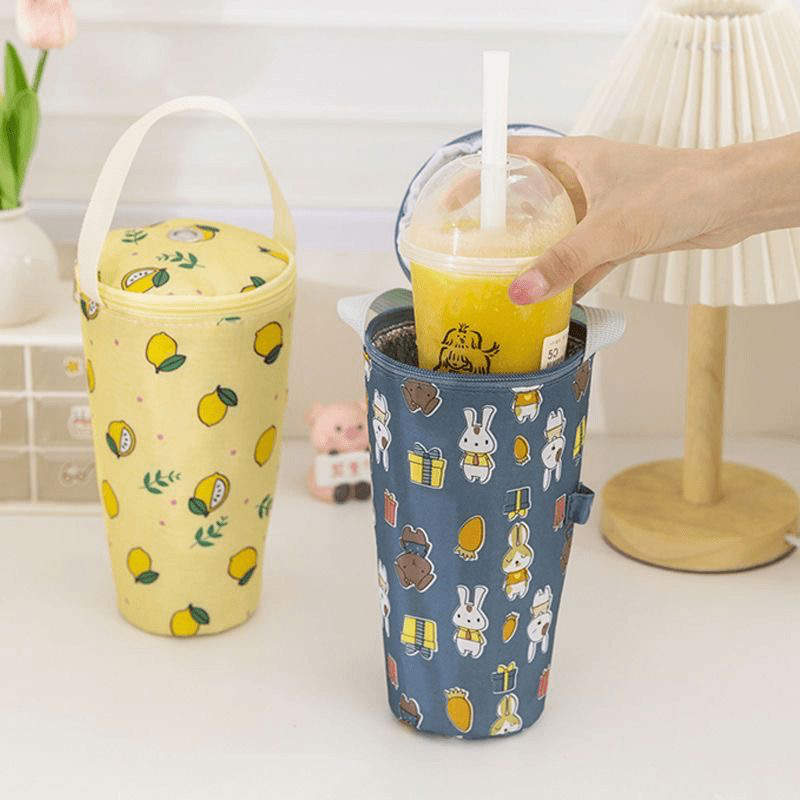 Portable Insulated Drink Carri - Coffee Tea Boba บทวิจารณ์และราคา