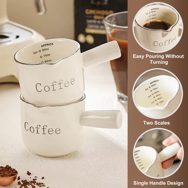 Mini Ceramic Coffee Cup with H - Coffee Tea Cup บทวิจารณ์และราคา