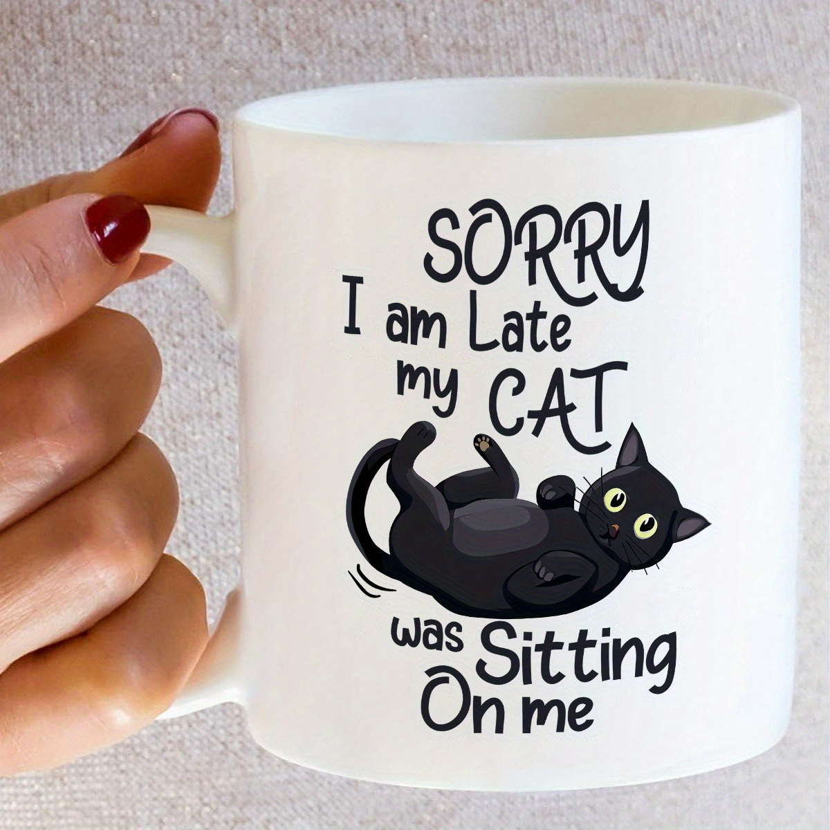 1 Funny Cat Shaped Ceramic Mug - Coffee Tea Me บทวิจารณ์และราคา