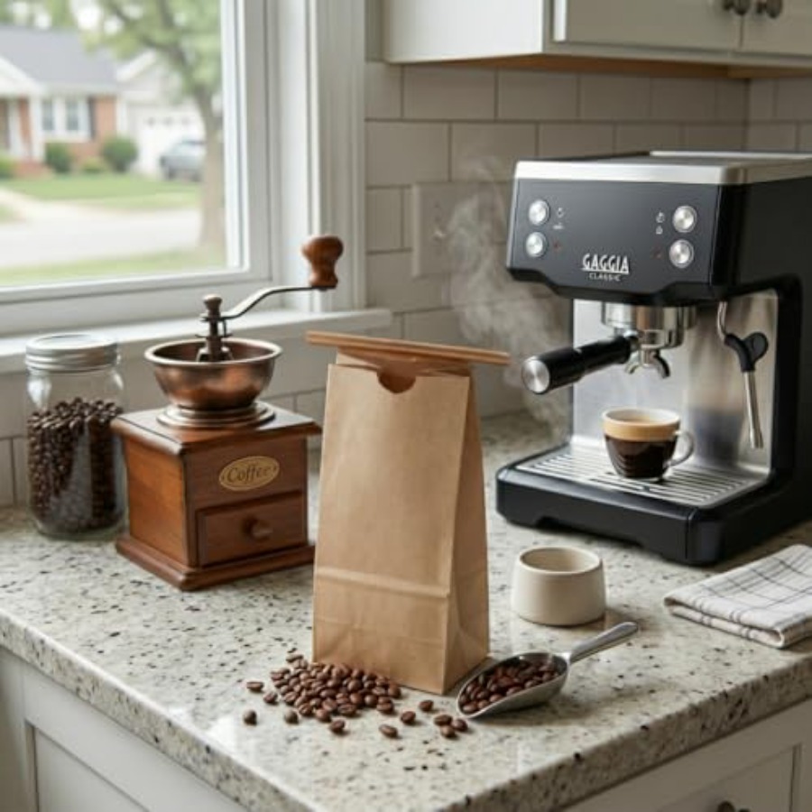 1/2 Pound Poly-lined Kraft Cof - Coffee Tea Roasters บทวิจารณ์และราคา