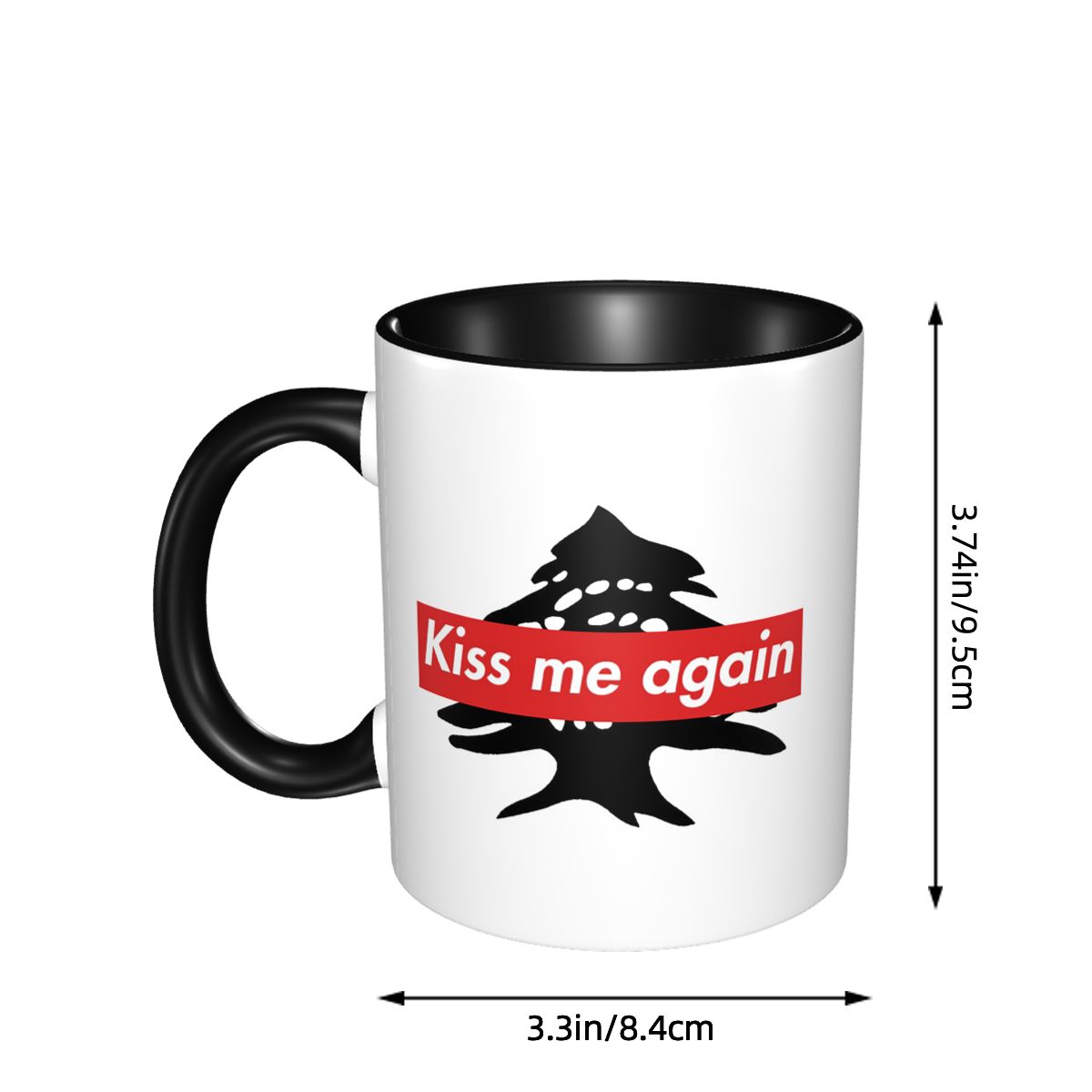 Lebanon Flag Lebanese Kiss Me  - Coffee Tea Me บทวิจารณ์และราคา