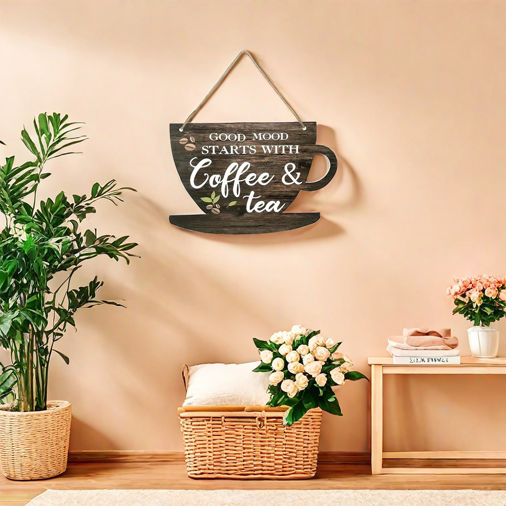 1pc Rustic Coffee & Tea Wooden - Coffee Tea Festival บทวิจารณ์และราคา