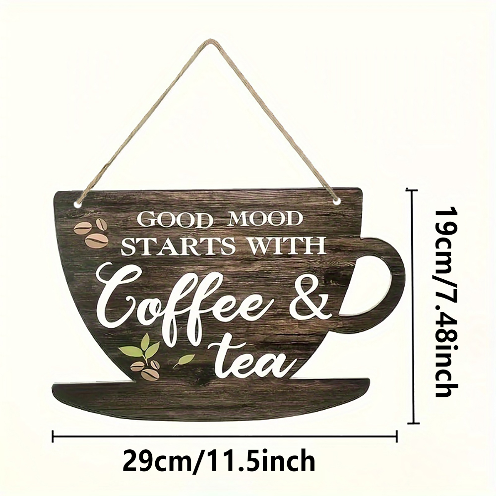 1pc Rustic Coffee & Tea Wooden - Coffee Tea Festival บทวิจารณ์และราคา