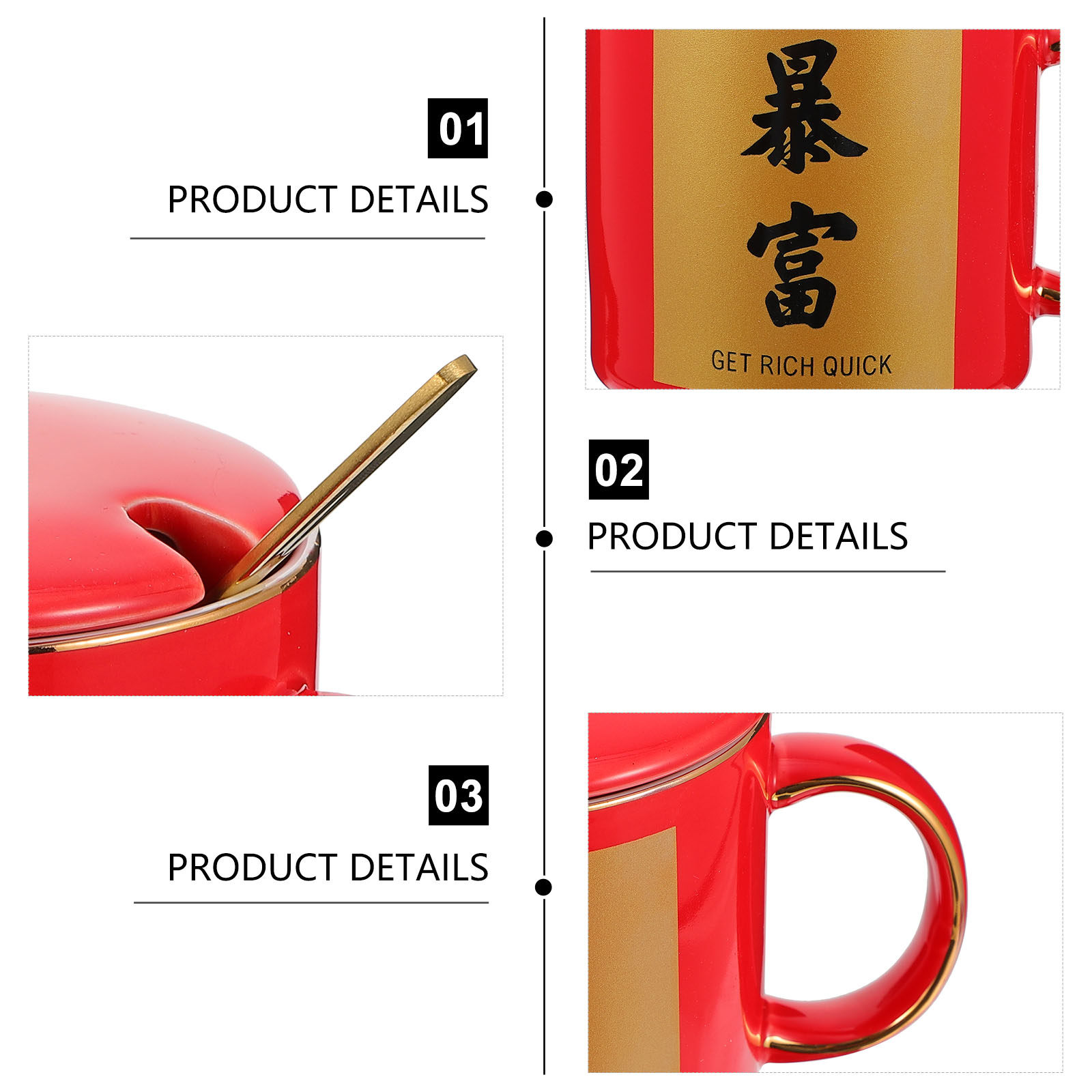 1Set Chinese Festival Ceramic  - Coffee Tea Festival บทวิจารณ์และราคา