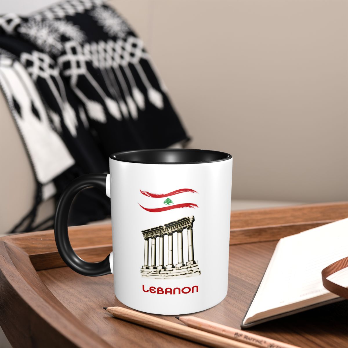 Lebanon Flag Lebanese Kiss Me  - Coffee Tea Me บทวิจารณ์และราคา