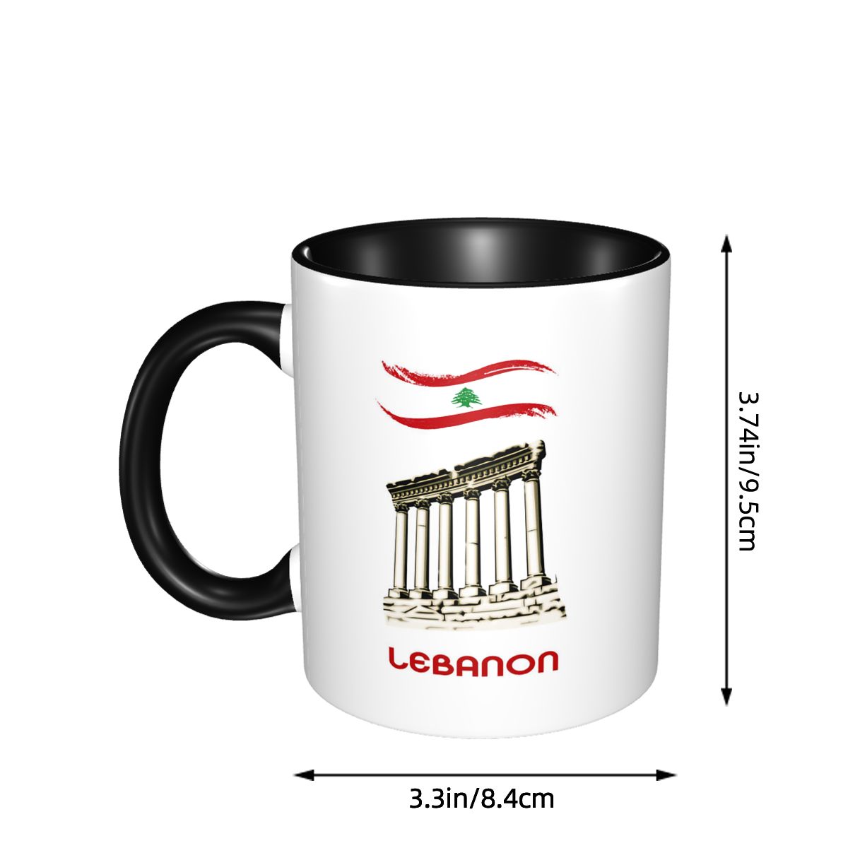 Lebanon Flag Lebanese Kiss Me  - Coffee Tea Me บทวิจารณ์และราคา