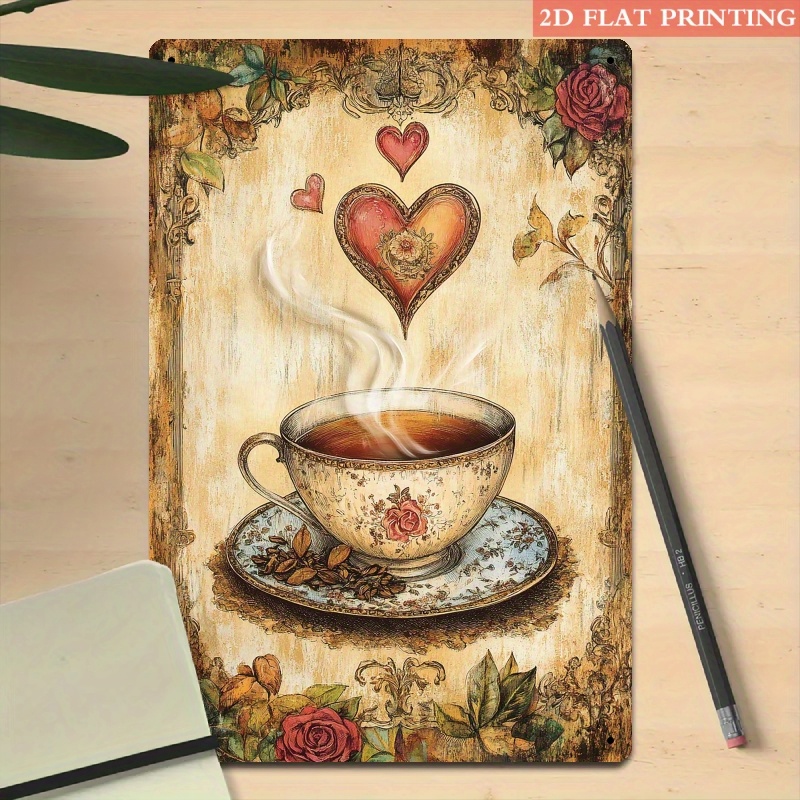 2D Flat, 1pc Vintage Coffee Cu - Coffee Tea Cup บทวิจารณ์และราคา