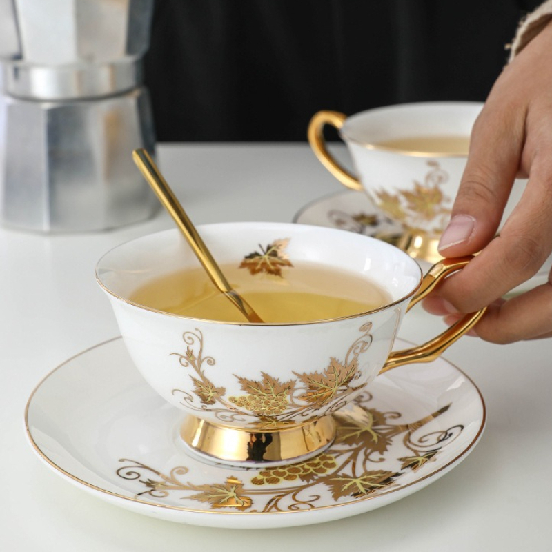 Coffee Cup Small Exquisite Set - Coffee Tea Drinks บทวิจารณ์และราคา