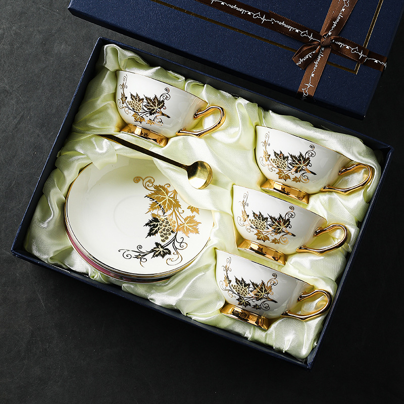 Coffee Cup Small Exquisite Set - Coffee Tea Drinks บทวิจารณ์และราคา