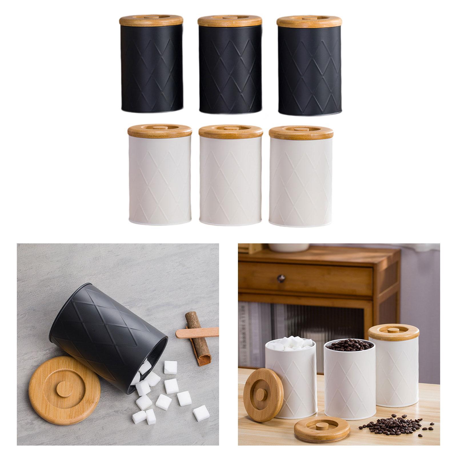 Kitchen Canister Set Tea Coffe - Coffee Tea Sugar Container Set บทวิจารณ์และราคา