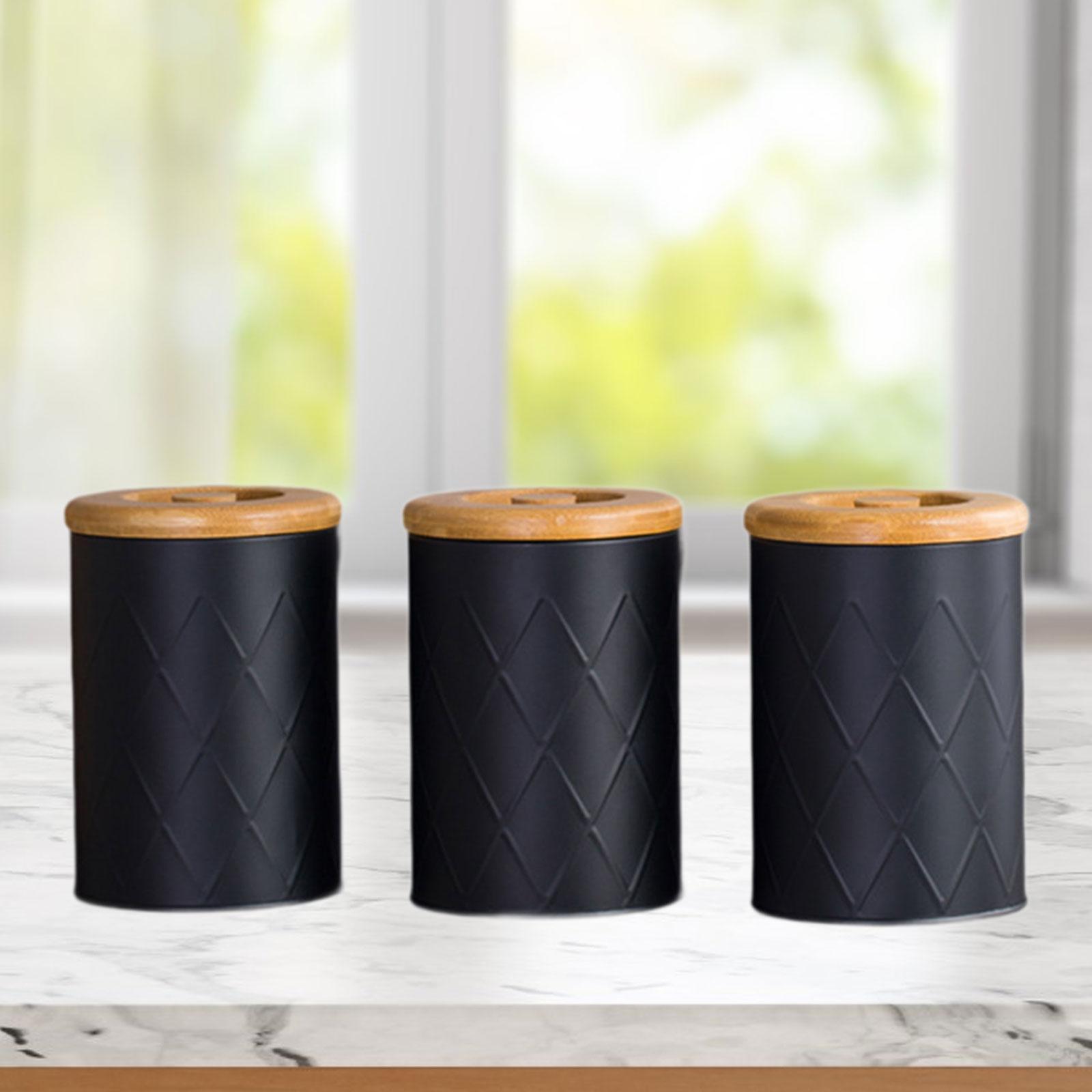 Kitchen Canister Set Tea Coffe - Coffee Tea Sugar Container Set บทวิจารณ์และราคา